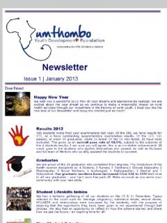 Newsletter Jan 2013